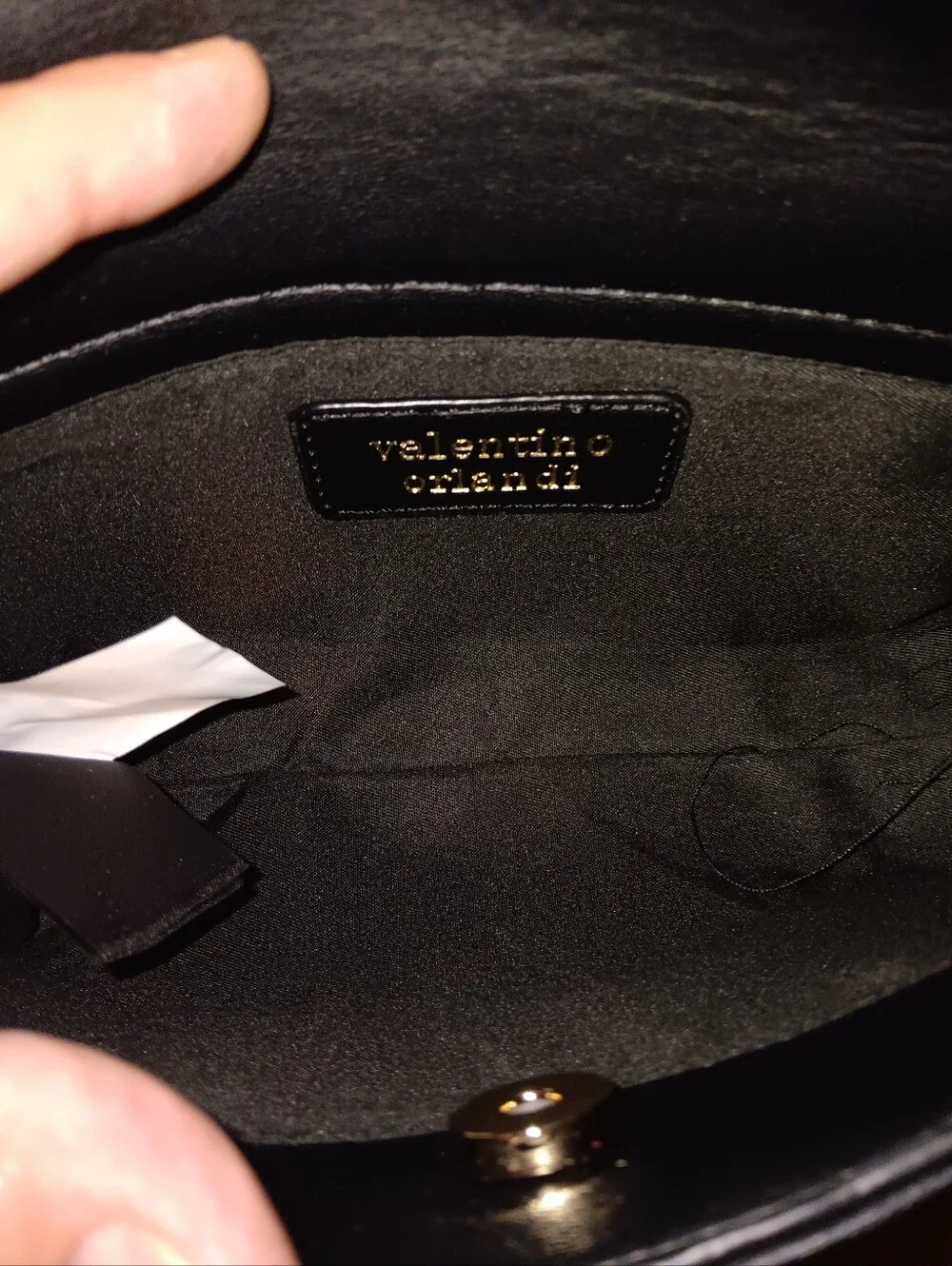 Valentino Orlandi Black Quilted Vegan Leather Mini Bag